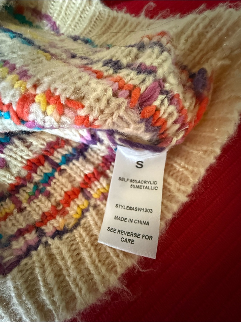 A Calvin by Flying Tomatoes Sweater Small - Picture 8 of 10